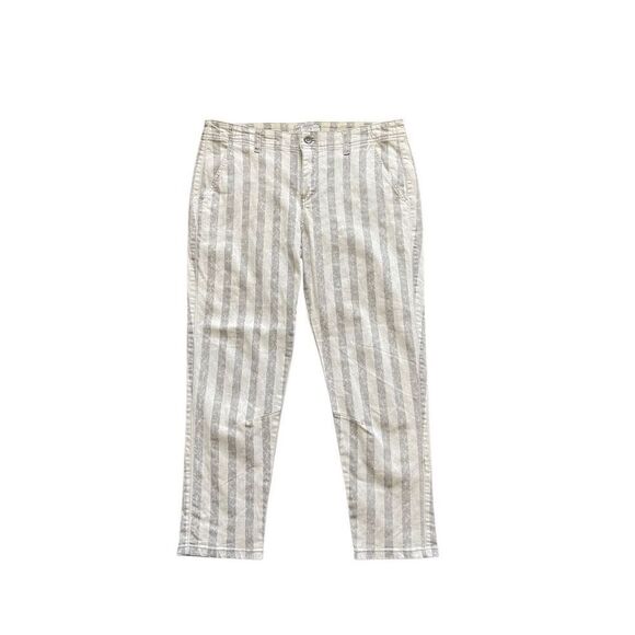 Free People Cropped Striped Pants – Size 28 - Picture 1 of 6